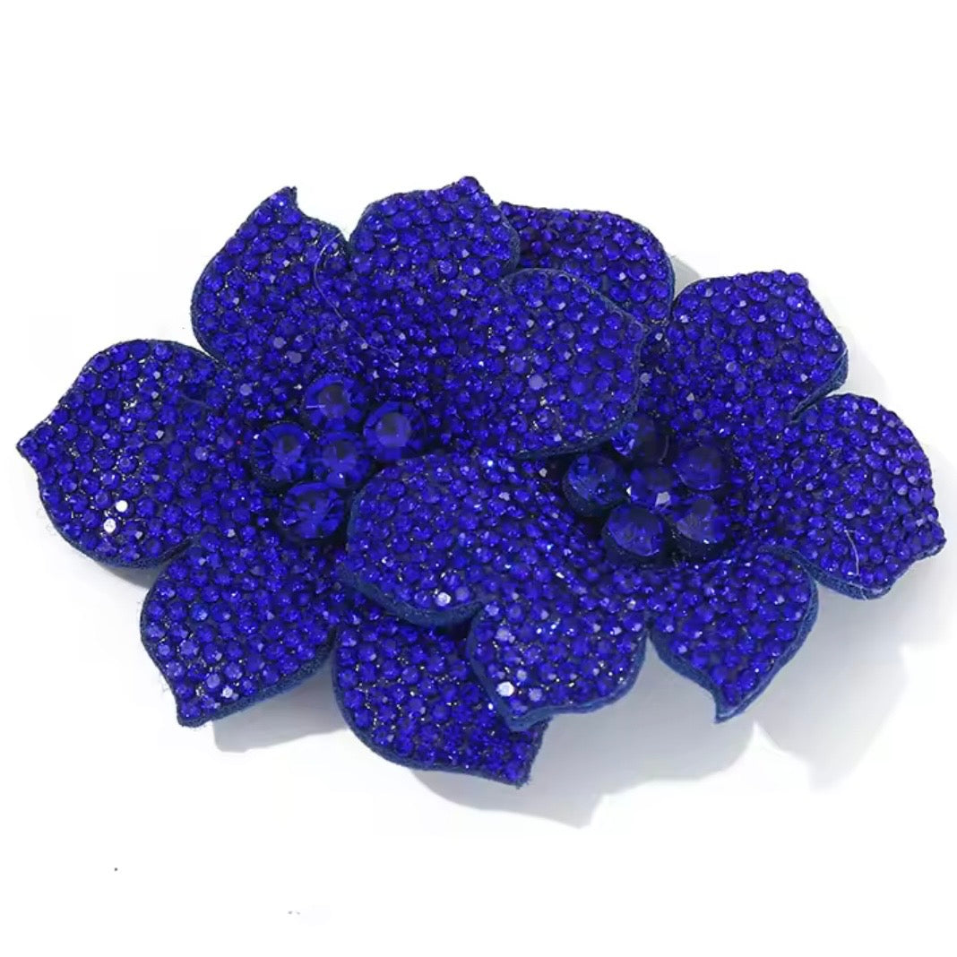 Rhinestone Flower Hair Clip