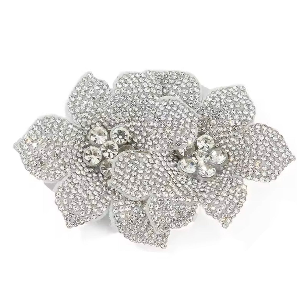 Rhinestone Flower Hair Clip