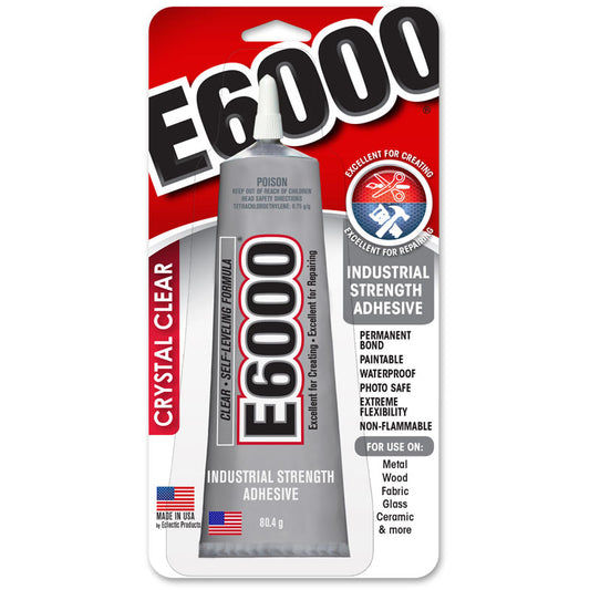 Crystal Glue E6000 Adhesive - 80.4g