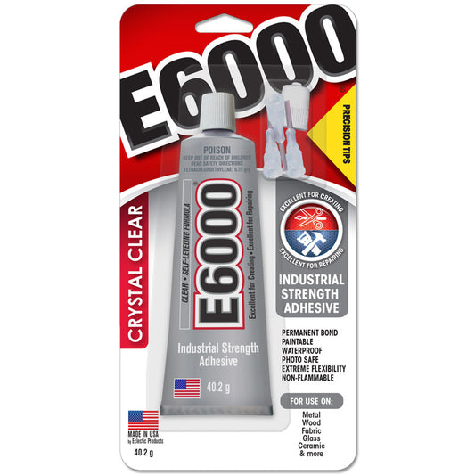 Crystal Glue E6000 Adhesive - 40.2g - With Precision Tips