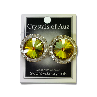 Crystals of Auz Earrings - Yellow Gold