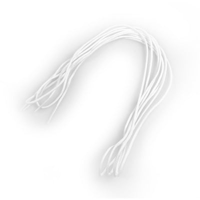 Round Pump Laces - White
